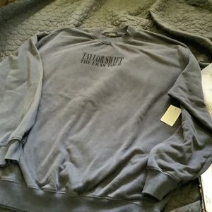 T Swift Eras Tour Blue crewneck